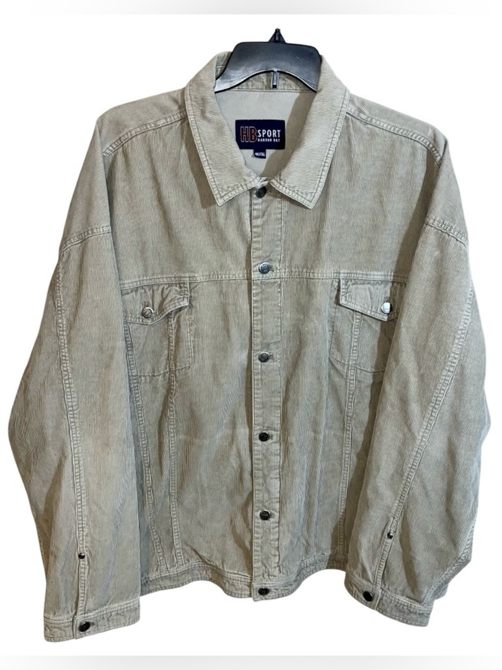 Harbor Bay Sport Corduroy Jacket Men’s 4XLT Tan Long Sleeve